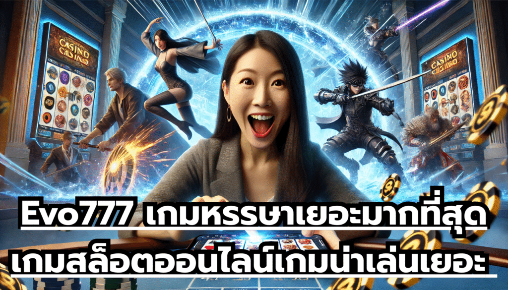 Evo777 เกมหรรษาเยอะมากที่สุดในโลก เกมสล็อตออนไลน์ เกมน่าเล่นเยอะ โบนัสจัดหนัก